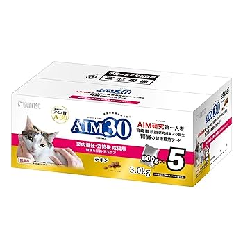 Amazon | 【600g×5パック】AIM30 成猫用フード チキン 総合栄養